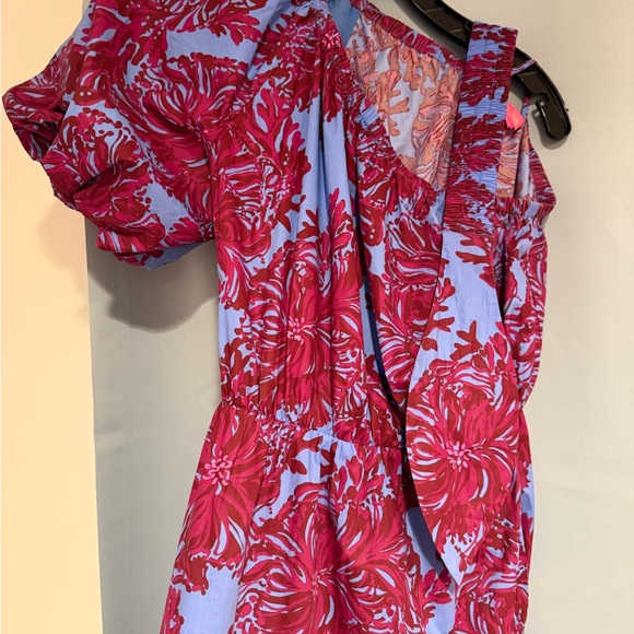 Lilly Pulitzer Blue and Pink Floral Maxi Dress - Picture 3 of 4